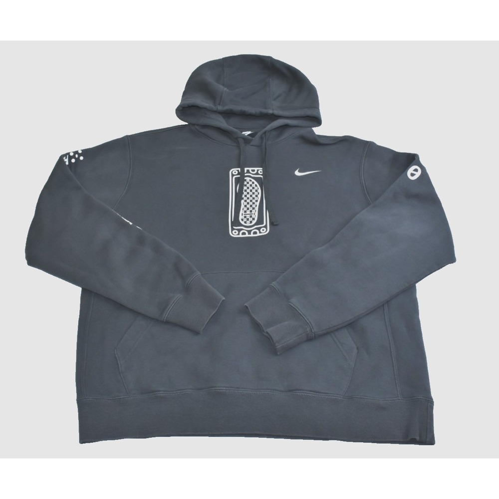Nike Club Fleece Men's Pullover Hoodie Size L Anthracite Gray Founders Award